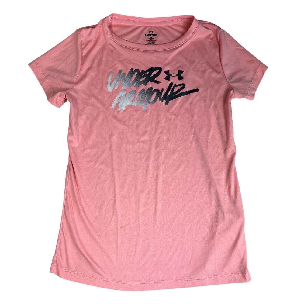 UNDER ARMOUR Women's Pink Short-Sleeve Athletic T-Shirt XS